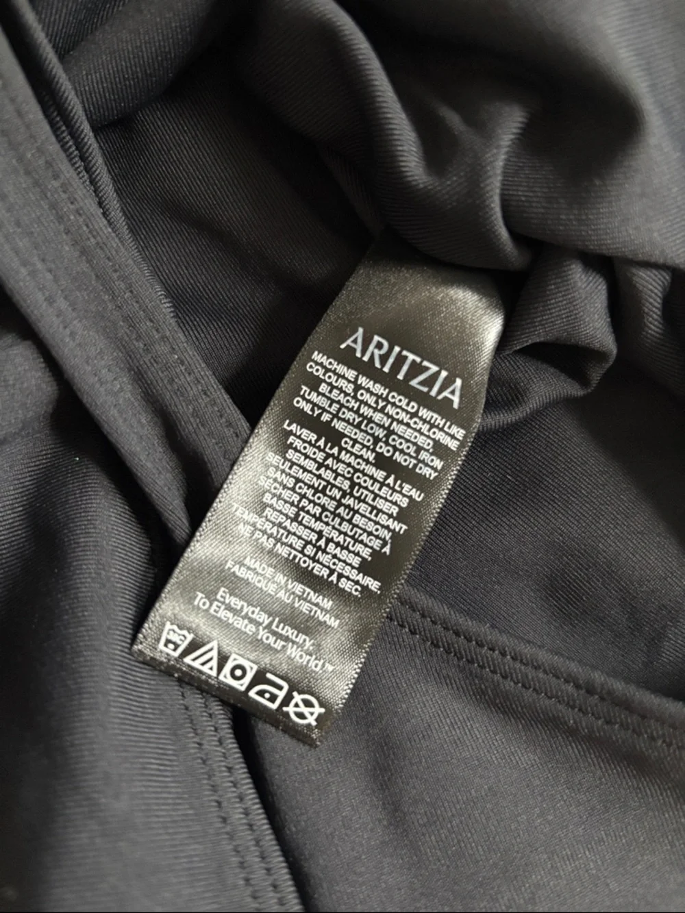 Aritzia Black Square Neck Short Sleeve Black Bodysuit, new without tags_4